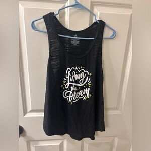 NWT Secret Treasures Tank with  'Living the Dream' Graphic Size Medium (8-10)
